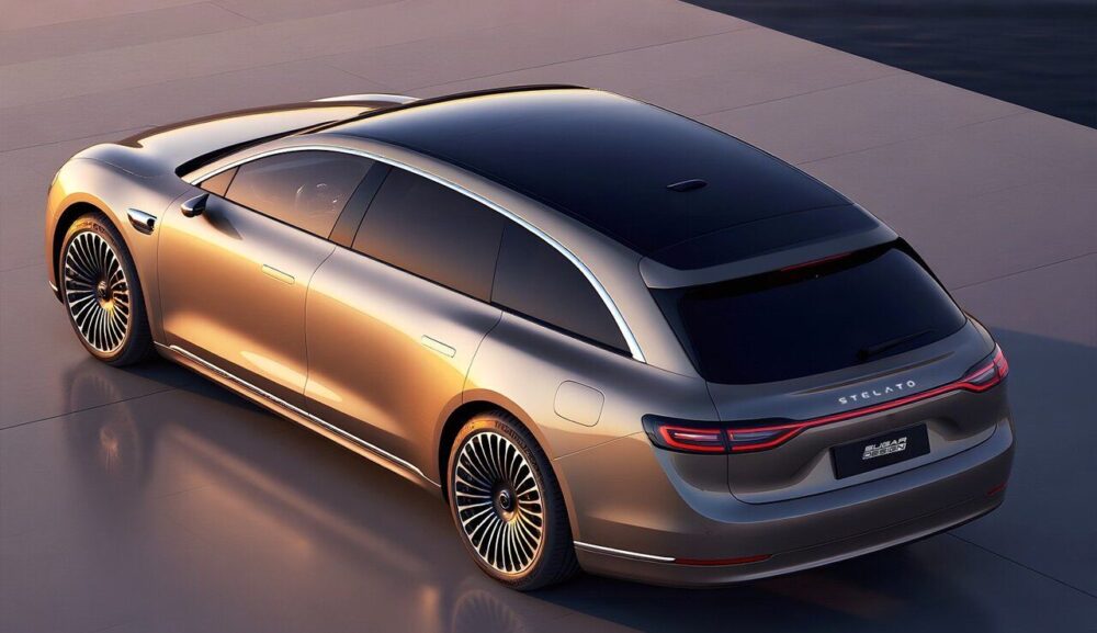 رندر نمای سه‌چهارم جلو خودرو هواوی استلاتو S9 واگن