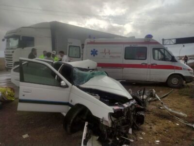 جان باختن ۵ نفر به دنبال سانحه تصادف در جاده نهاوند-فیروزان